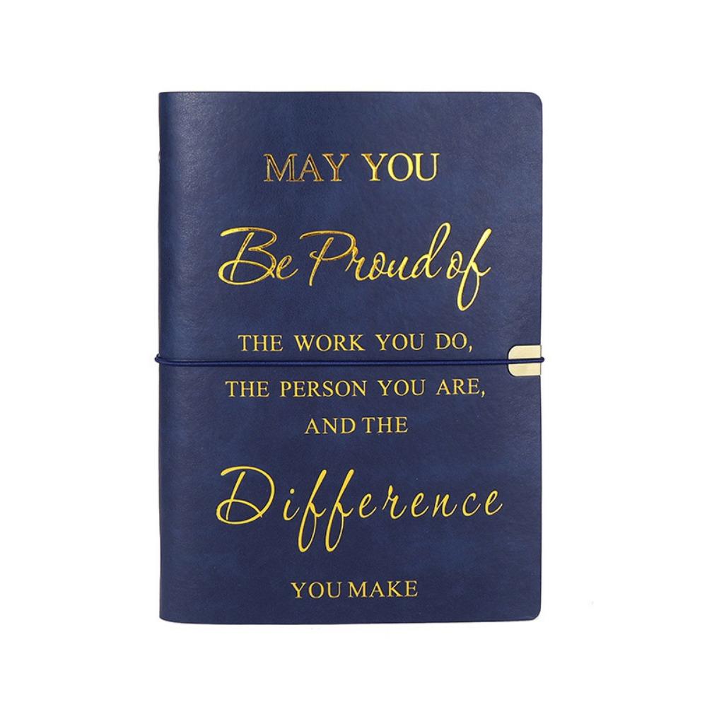 

80 Sheets A5 English Notepad Horizontal Line Diary Loose-leaf Notebook School Office Supplies темно-синий