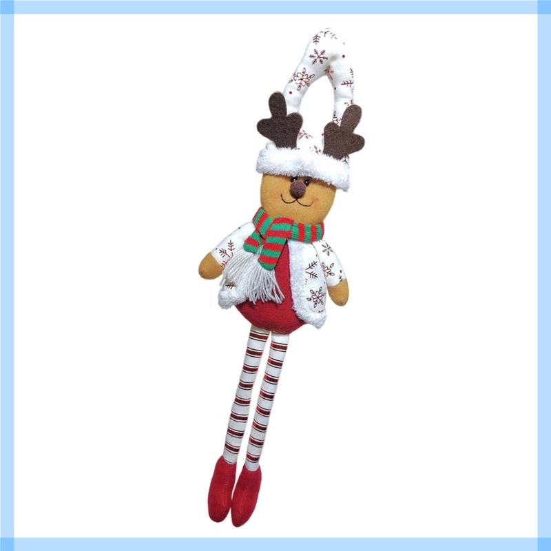 Christmas Door Hanging Ornament Long Leg Doll Hanging Decoration For Door Wall