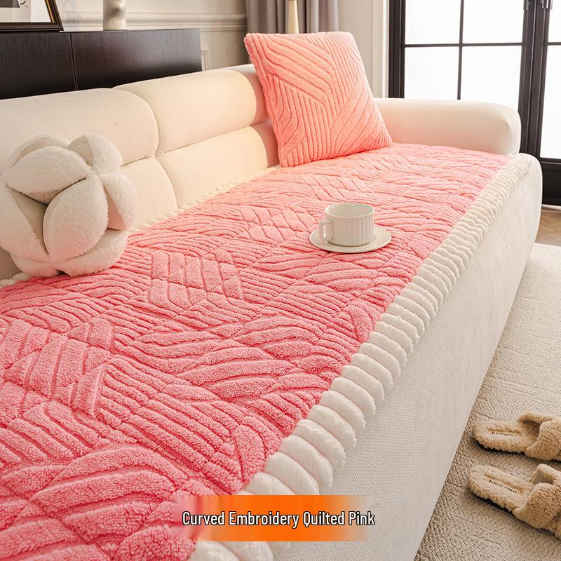 Plüsch-Fleece-Rutschfeste Sofakissen und Bezüge