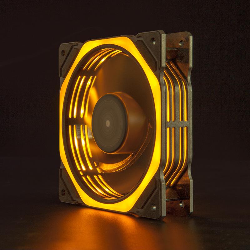 

12CM Silent RGB Double-Sided Starlight Spider Cooling Fan with 16-LEDs