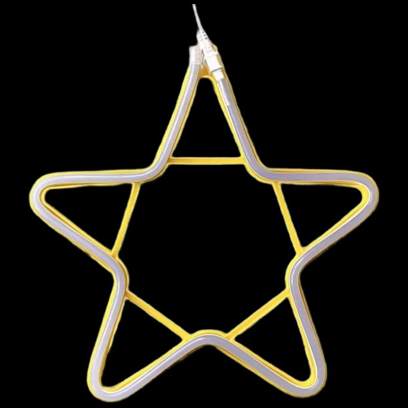 Yulinjun Outdoor Waterproof LED Snowflake Light Strip теплый белый
