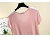 Women's Plus Size Modal Round Neck Short Sleeve T-Shirt, Spring/Summer Lightweight Loose Slimming Base Layer Versatile Top