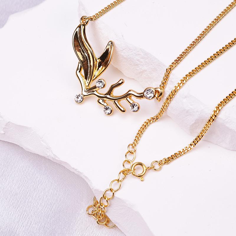 

Zircon Reindeer Women s Chinese-Style Jewelry срібний