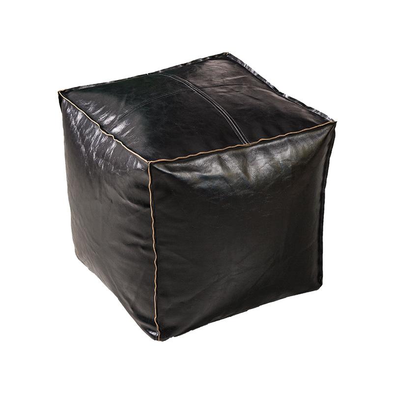 

Пуф из марокканской искусственной кожи, пуф, подставка для ног, домашний декор, сиденье, табурет в скандинавском стиле, искусственная кожа, ненабитая подушка без сердцевины