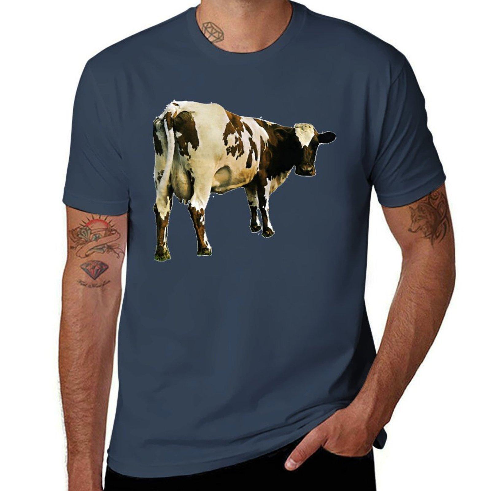 

Atom Heart Mother Класична футболка Футболка важковаговики тваринний принт для хлопчиків смішні великі розміри тренувальні футболки для чоловіків M