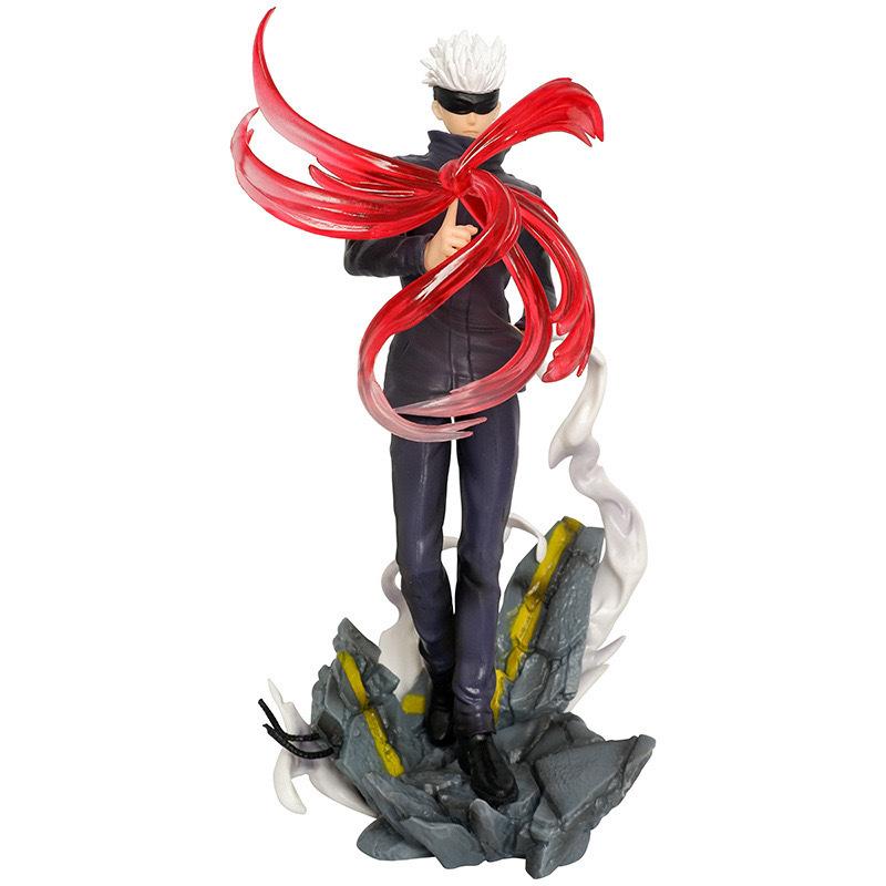

Anime Jujutsu Kaisen Satoru Gojo Action Figure, 28.5cm Red Technique Pvc Statue, Collectible Model Doll Desktop Ornament Gift 29cm