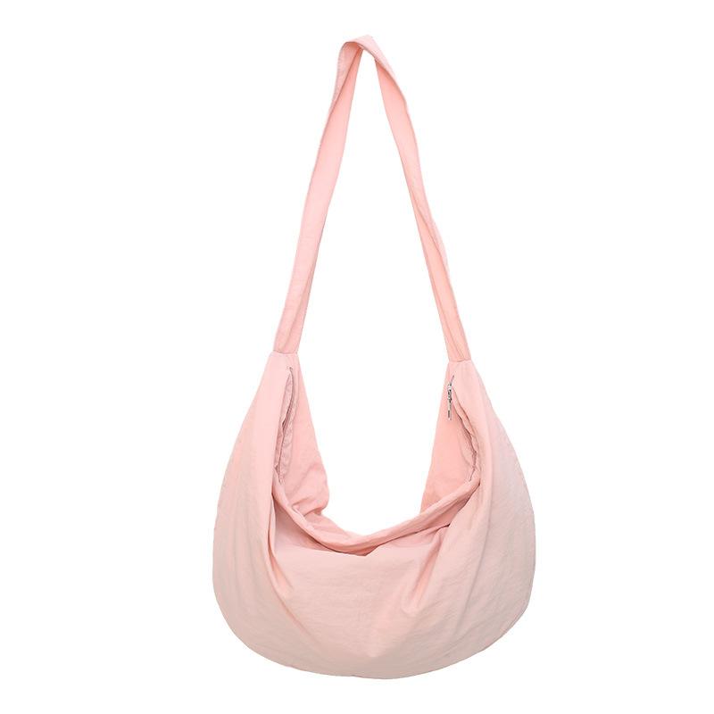 Lazy Wind Large-capacity Cloth Bag Nylon Commuter Bag Women's New Simple and Versatile Tote Bag