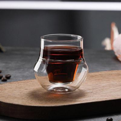 Insulated Glass Cup Double Wall Clear Espresso Coffee Mugs Handmade Beer Mug Tea Milk Glass Whiskey Glass Cups Drinkware