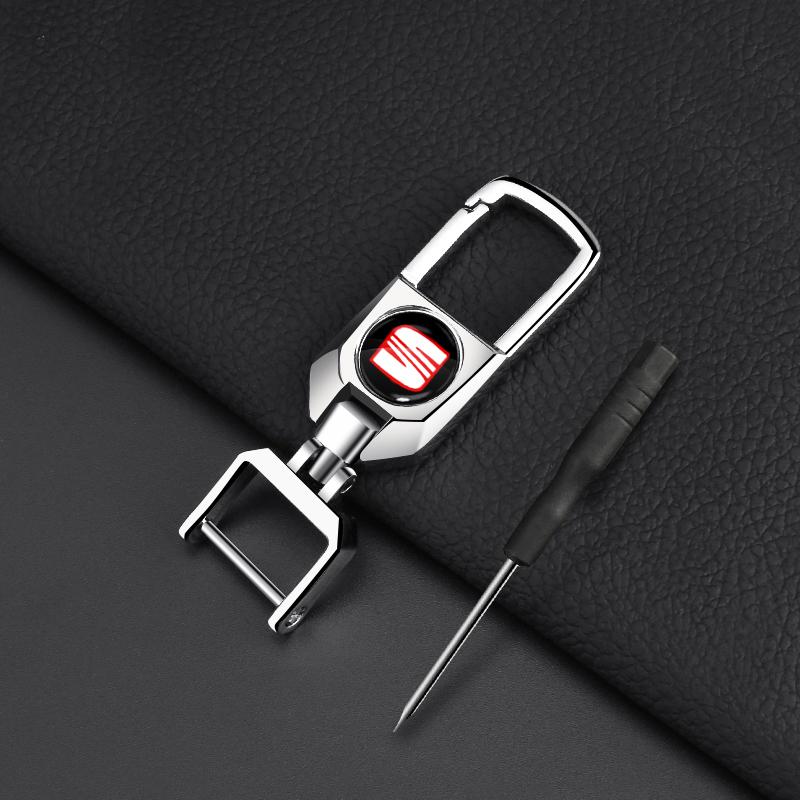 Car Braided Rope Keychain Keyring Key Holder Couple Gifts Auto Accessories for SEAT Leon 5F Ibiza 5 6 MII Altea Toledo 3 Cordoba Alhambra MK3