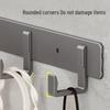 Punch-Free Wall Mounted Towel & Clothes Hook for Bathroom & Fitting Room