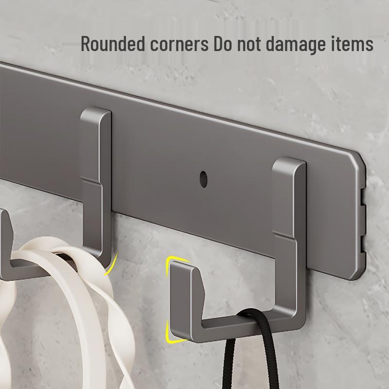 Punch-Free Wall Mounted Towel & Clothes Hook for Bathroom & Fitting Room