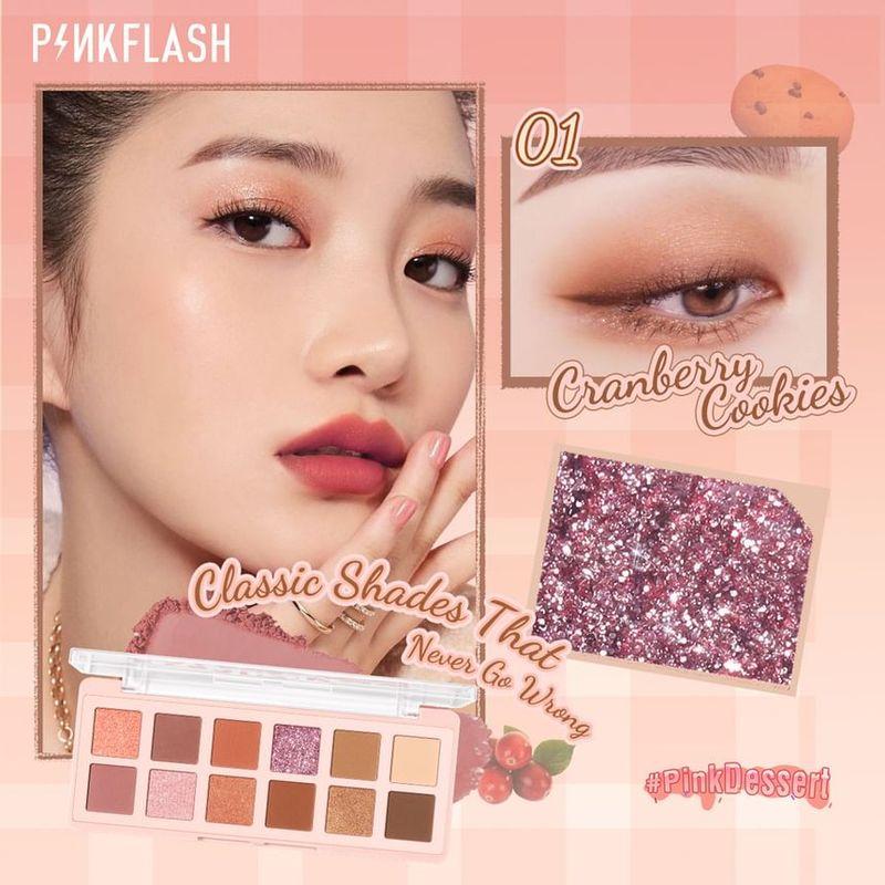 PINKFLASH - Pro Touch Eyeshadow Palette-Cranberry