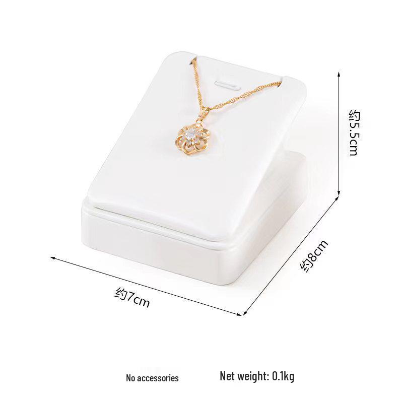 White Jewelry Display Stand for Bracelets, Rings, and Necklaces