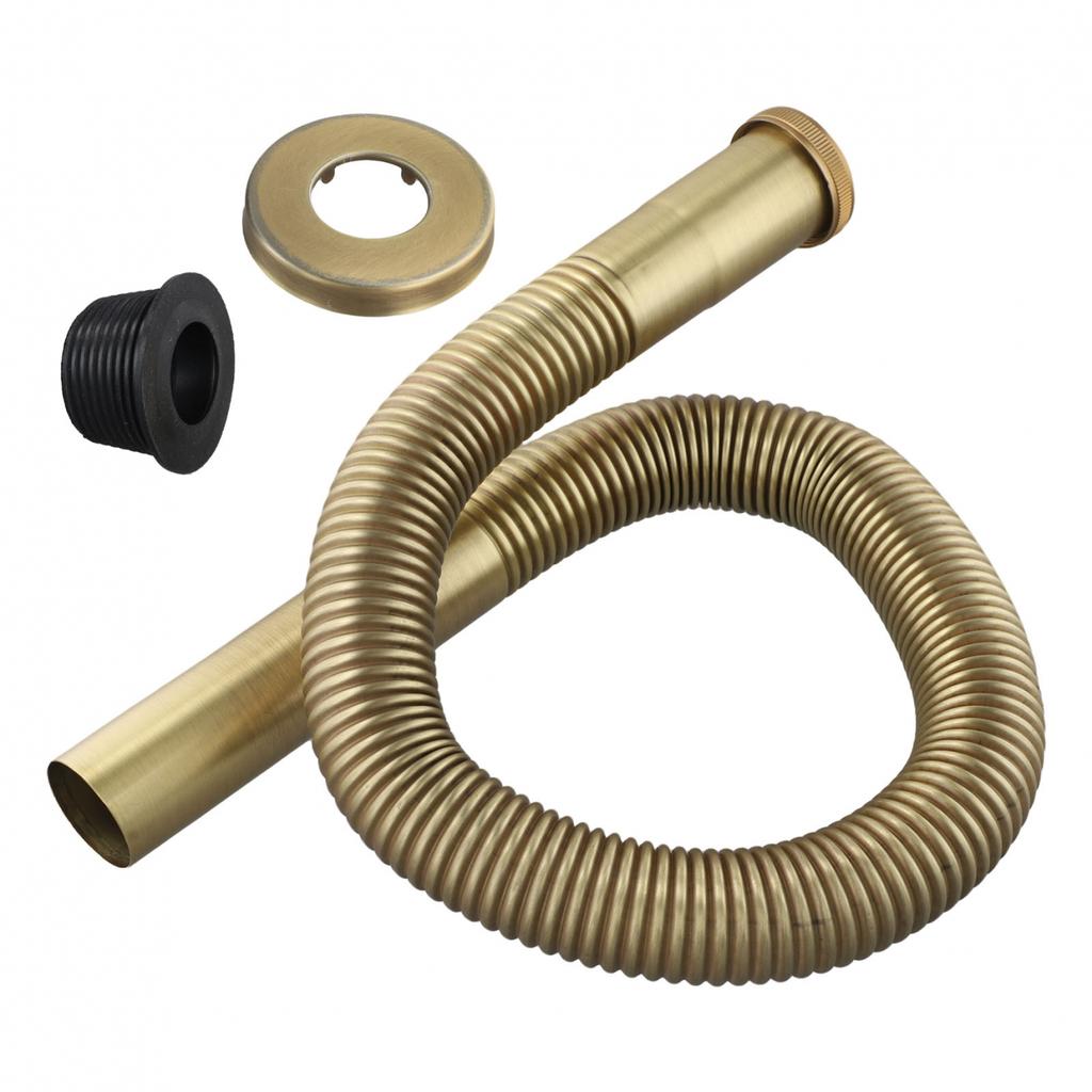 Flexible Brass Drain Hose for Kitchen and Bathroom Sink Installation