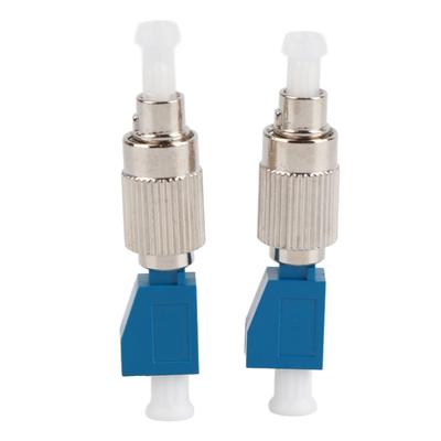 2 Pcs Fiber Adapter High Accuracy FC Male To LC Female Hybrid Optical Fiber Convertor Compatible with Visual Fault