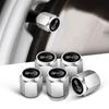 5Pcs Anti-Theft Aluminum Alloy Car Tire Valve Stem Caps for BYD Shark 6 ATTO 3 Han Tang Song Plus Auto Exterior Accessories
