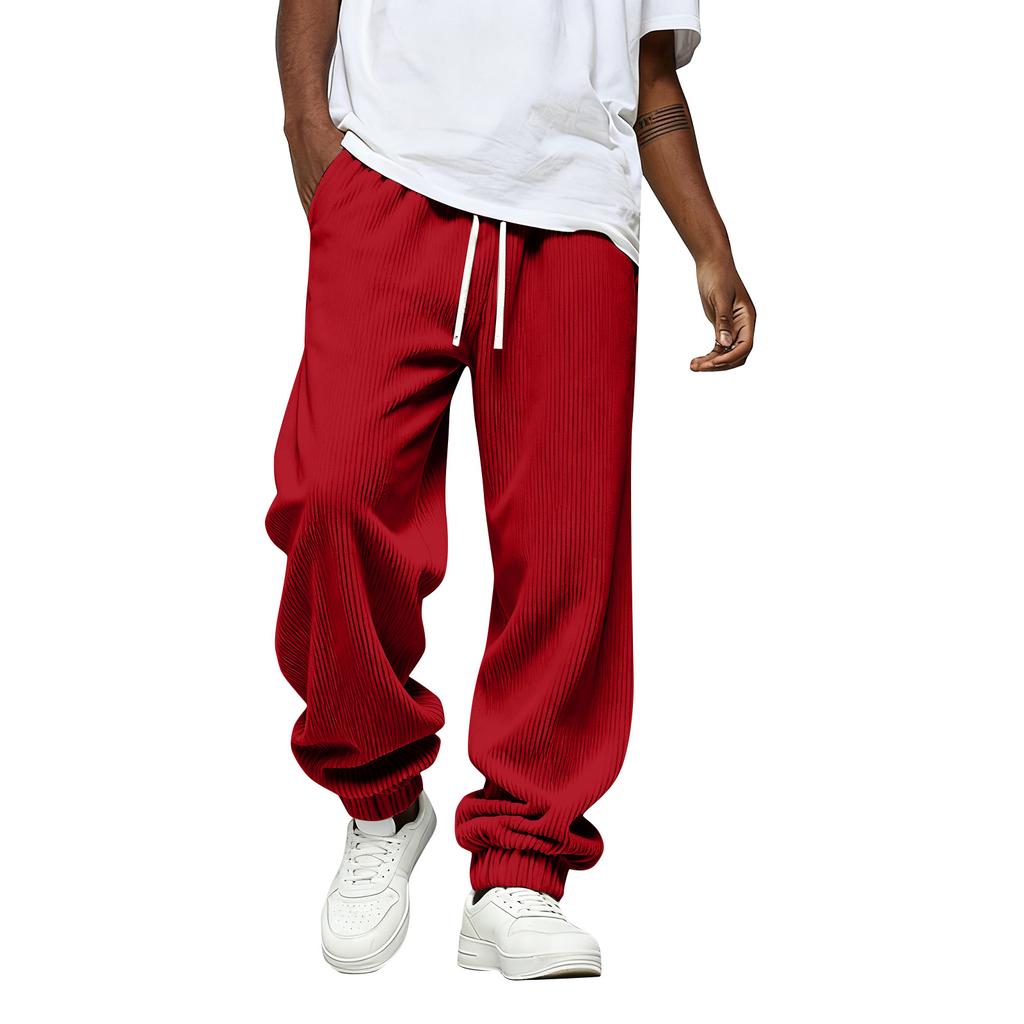 Men's Solid Color Loose Sweatpants Men's Casual Fashion Sweatpants