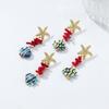 2025 Colorful Ceramic Fish Drop Glaze Earrings for Women Starfish Stone Beaded Earrings  Beach Style Summer Jewelry Accessory