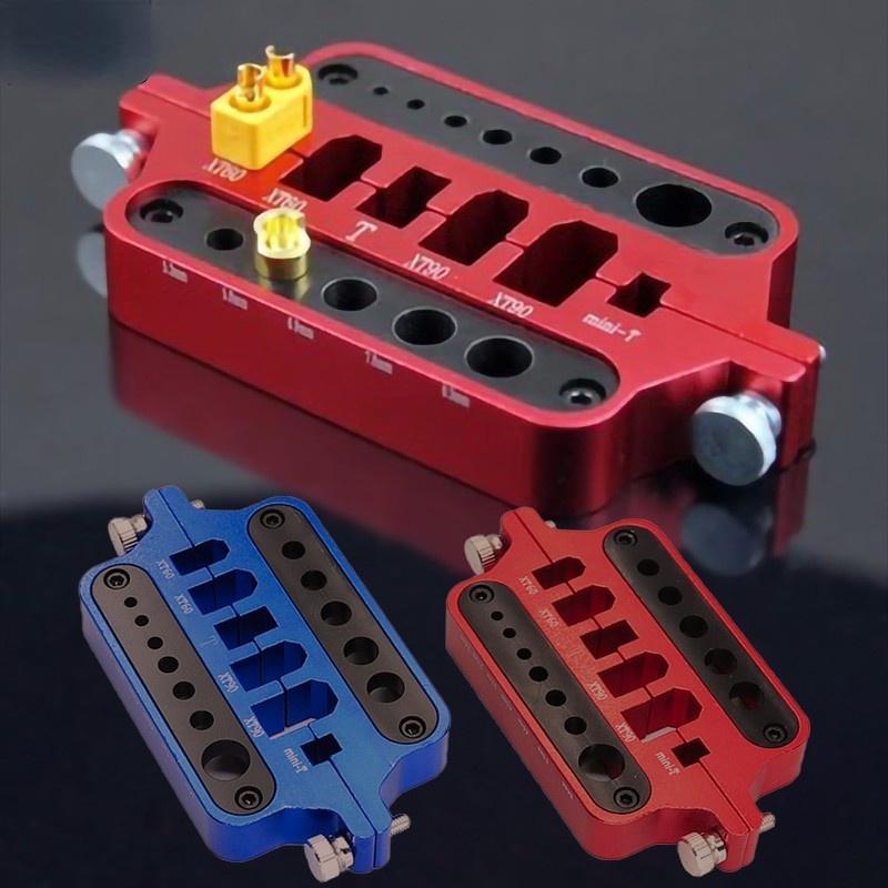 

RC Металевий Міні Тримач для Паяльника Модель Автомобіля Дрон Морський Зварювальний Інструмент Роз єм T-Plug XT60 XT90 синій