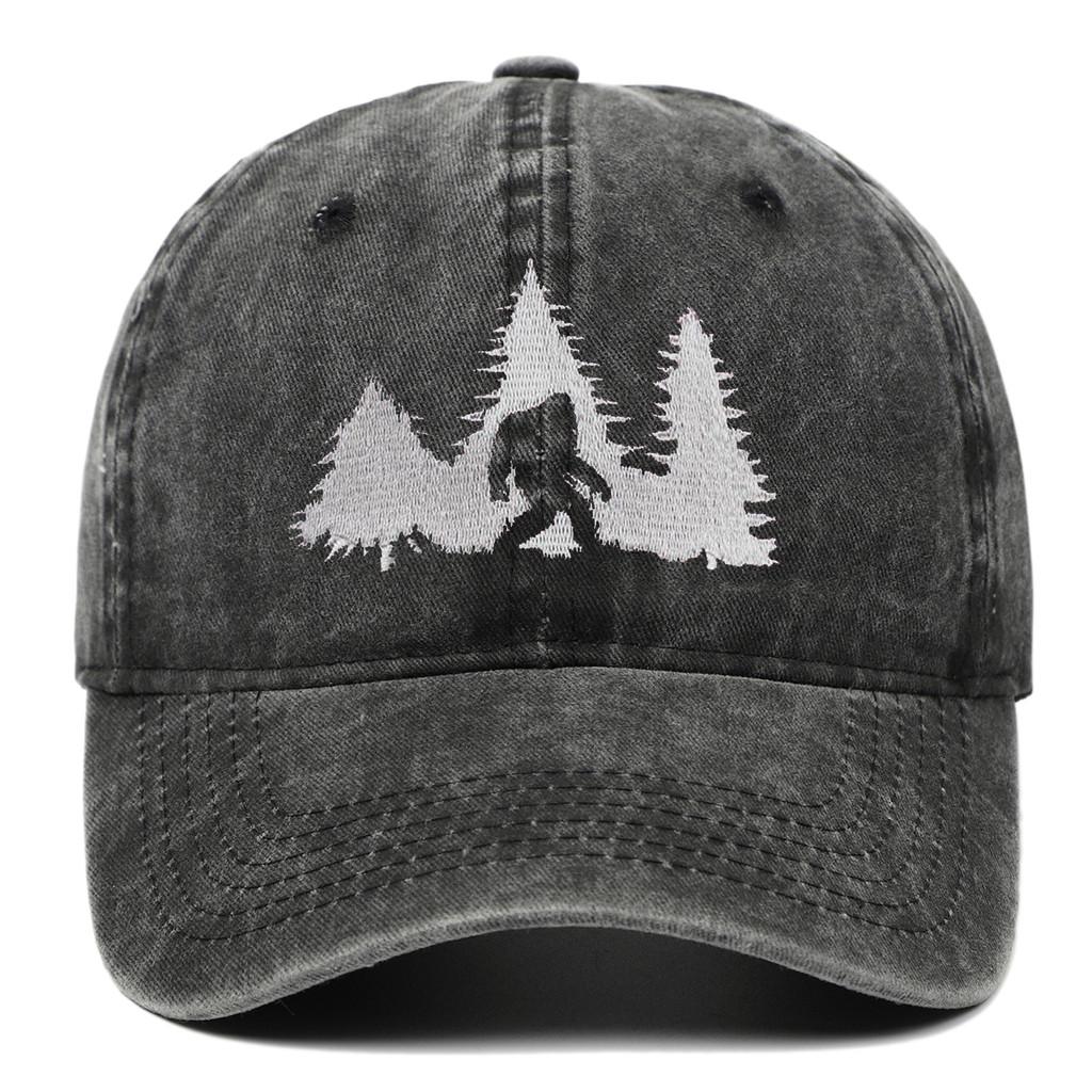 Bigfoot Embroidered Baseball Cap With Adjustable Fit For Casual Wear And Sun Protection