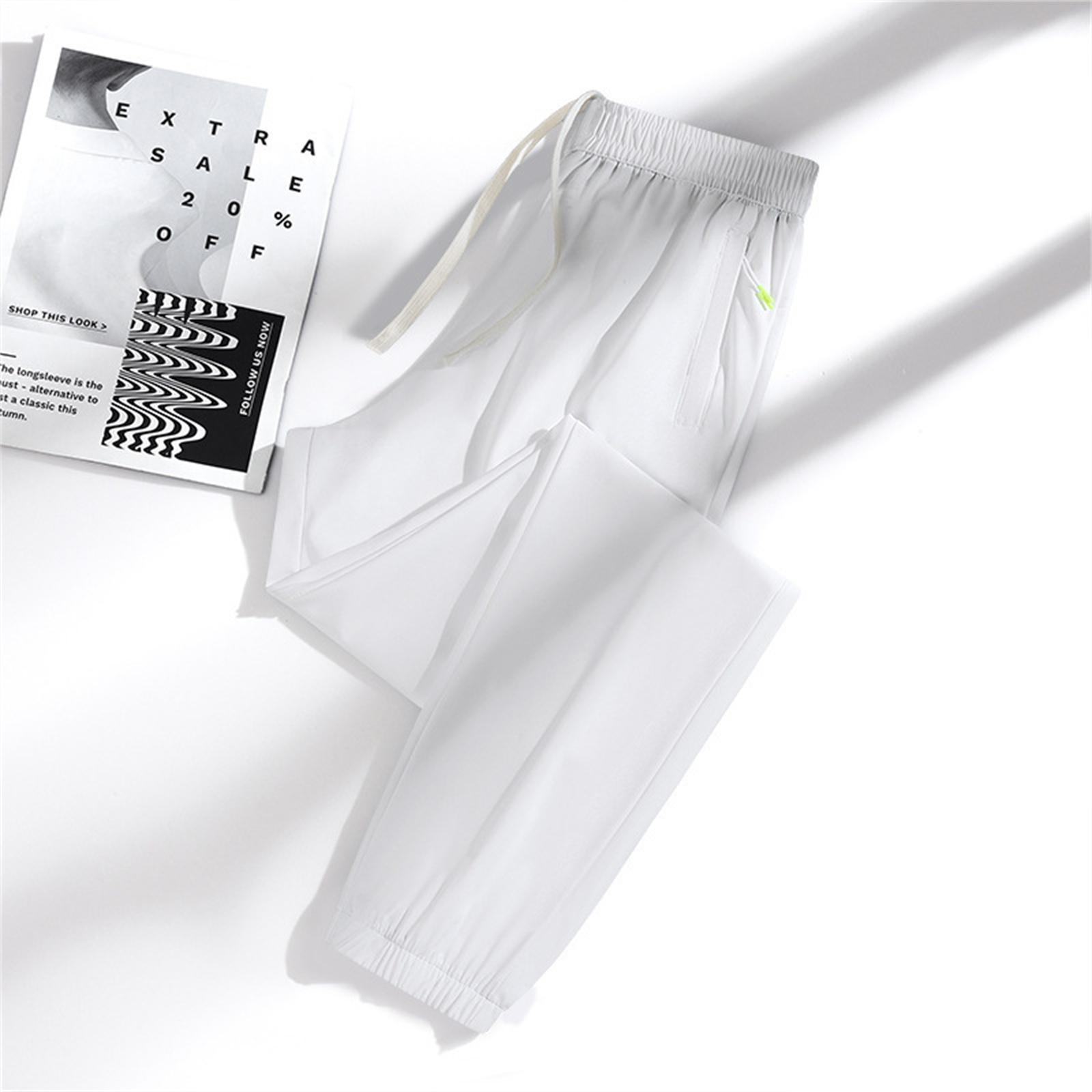 

Женские повседневные и модные цветные свободные брюки с карманами XXL белый