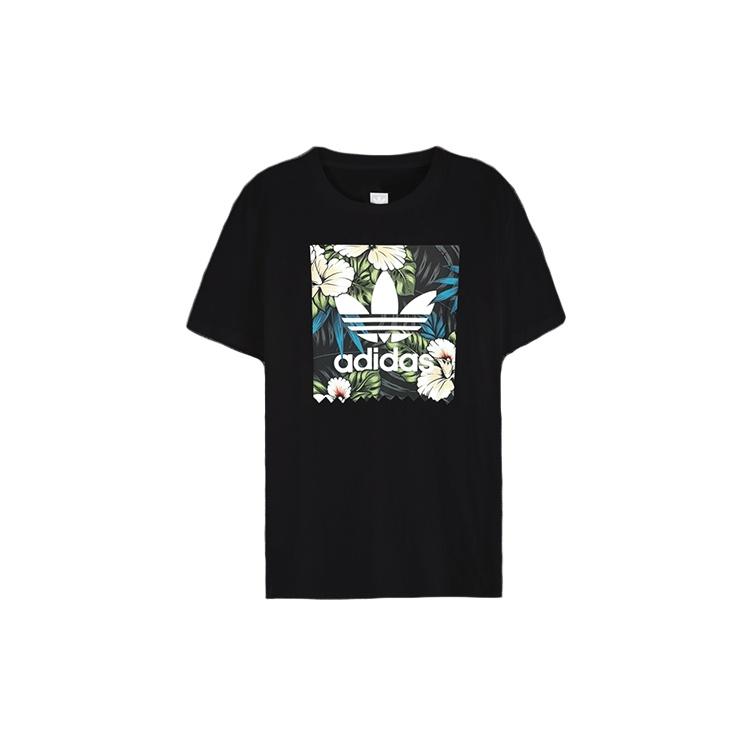 adidas originals Flowers Printing Short Sleeve Black Men s EC7360 XS