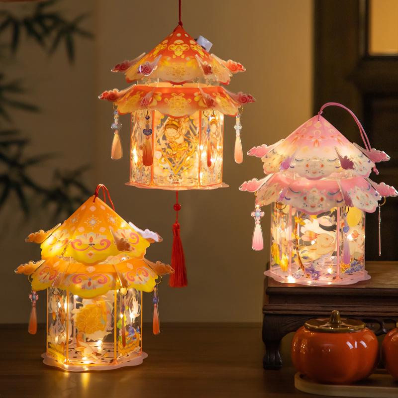 2025 Mid-Autumn Festival Handmade Rabbit Lantern DIY Kit for Children