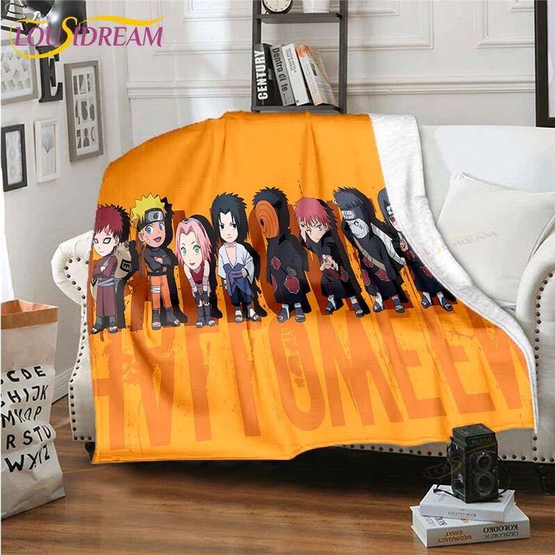 3D Printed Naruto Art Fleece Blanket for Beds Hiking Picnic Thick Quilt Fashionable Bedspread Fleece Throw Blanket