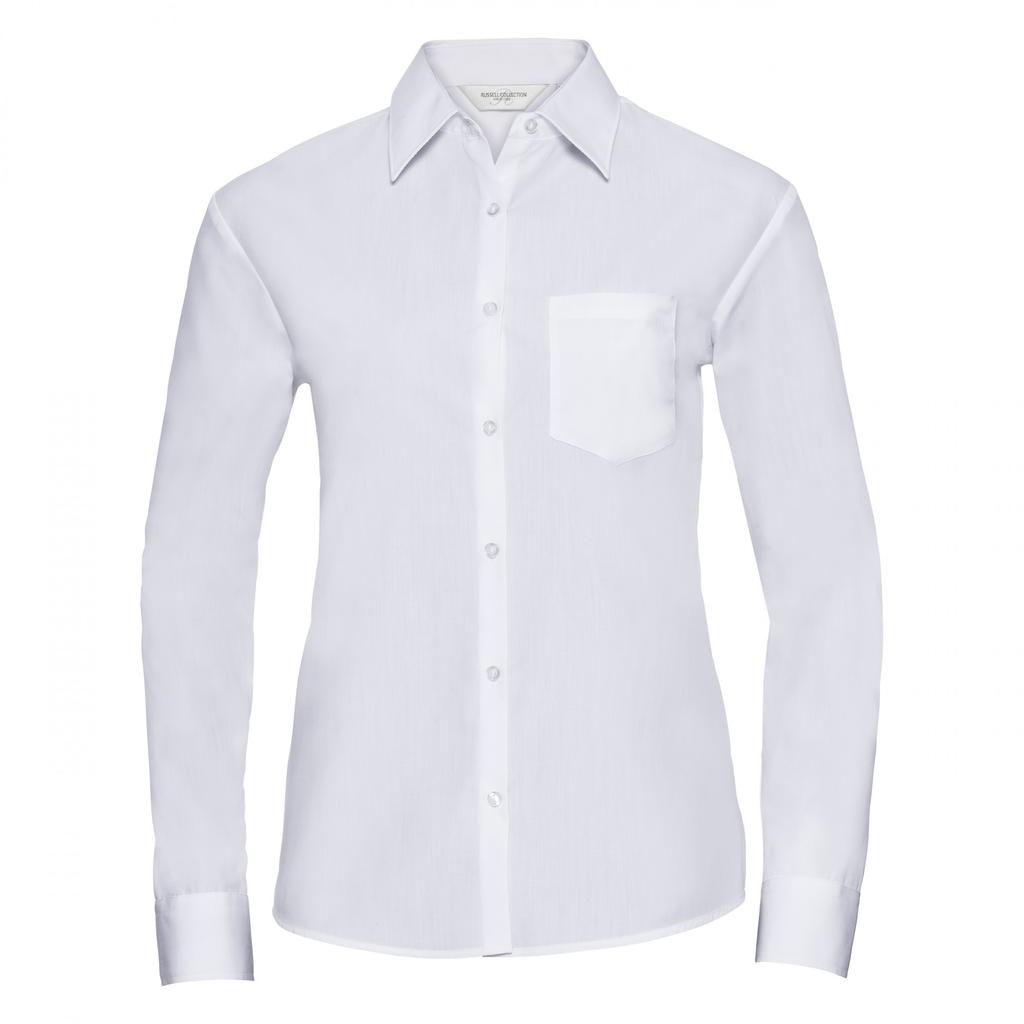 Russell Collection Ladies/Womens Long Sleeve Shirt