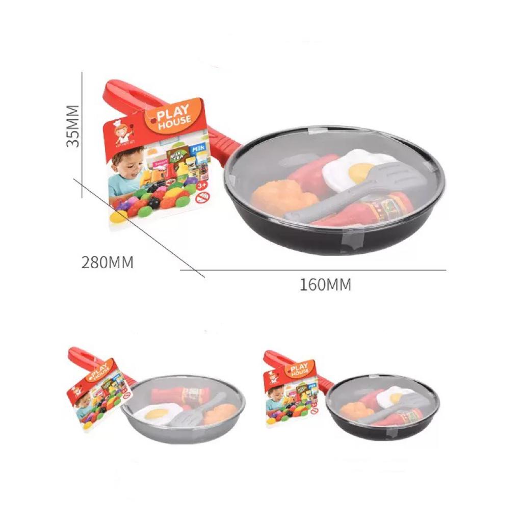 8PCS Children Kitchen Food Toys Simulation Cookware Game Set Pretend Play Pot Steak Vegetable Bread Hot Dog Omelette Kids Gift
