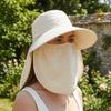 Adjustable Shawl Mask Hat Face Cover Neck Protection Cap Portable Sunshade Shawl Cap  Cycling