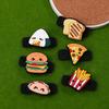 Food Series Hamburger Tennis Racket Vibration Pizza Cookie Bread Donut Shape Shock Absorber Silicone Tennis Racquet Dampener