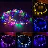 Ten LED Lights Radiant Flower Ring Headwear For Women's Korean Version Vine Head Flower