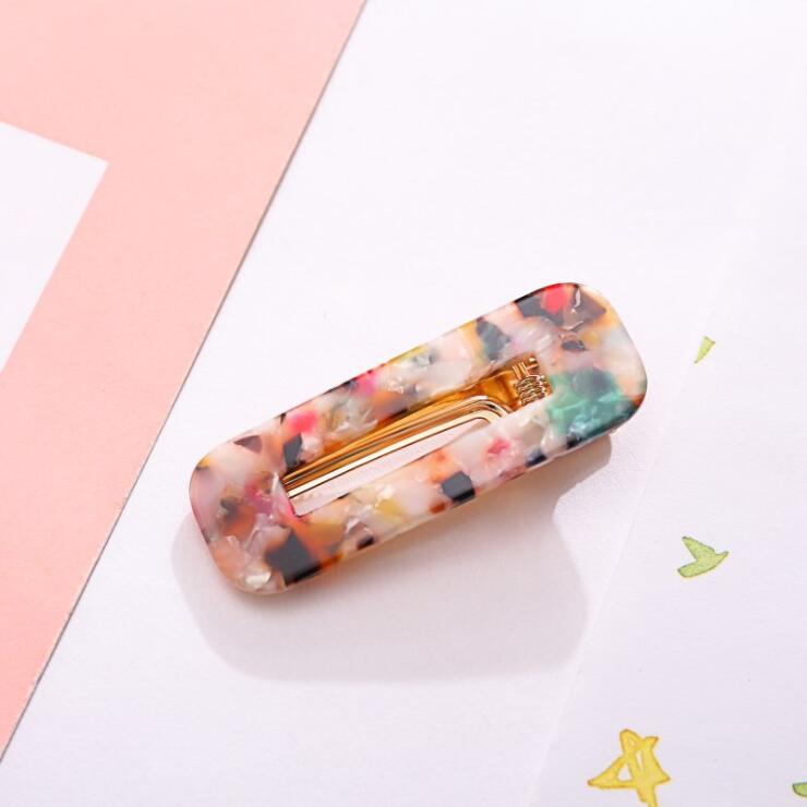 Popular Fashion Acetate Sweet Hairpins Girls Hair Clips Pin Barrette Accessories For Women Lady Hairclip Hairgrip Headwear