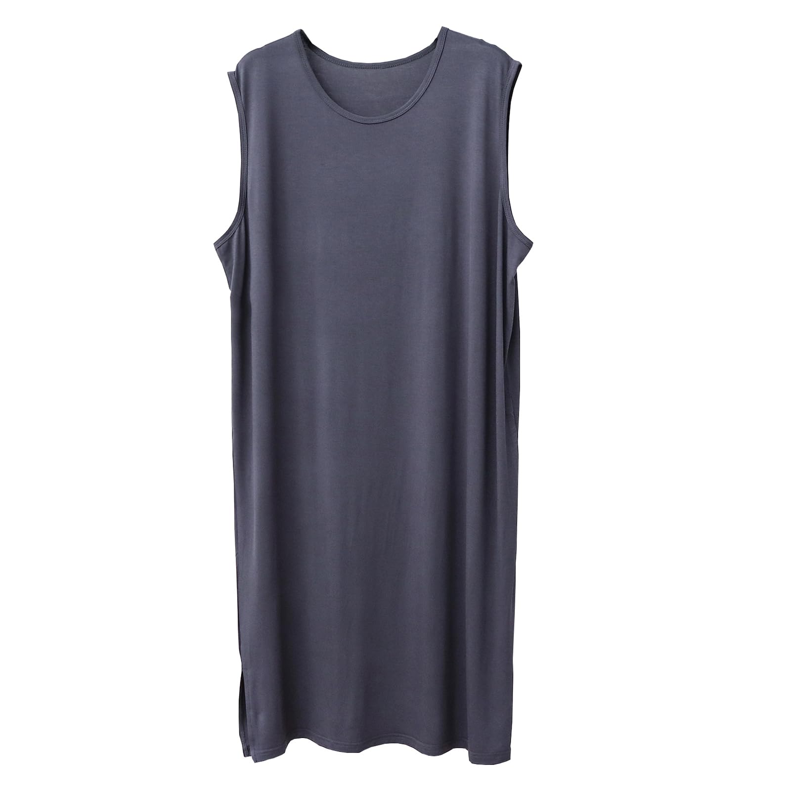 

Свободная Удобная Летняя Одежда [STARZORA] Мужская Ночная Сорочка, Домашняя Одежда, Посадка, Ночная Сорочка, Простая, Легкая, (Темно-серый, L)