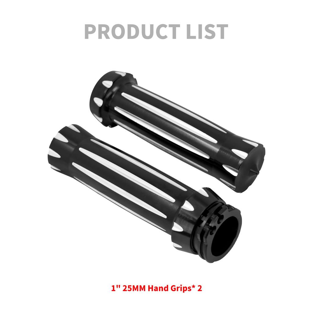 HCmotorku Motorcycle 1 Inch Grip Handle Grip Universal Handlebar Hand