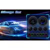 Black 85mm GPS Speedometer 80MPH Waterproof 6 Gauge Kit Fit Car Boat Marine Gasolines Vehicle Tachometer Water Temp Fuel Gauges