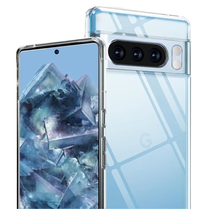 Coque Transparent pour Google Pixel 8 PRO et 2 Films verre Trempé Film Protection Ecran Phonillico®