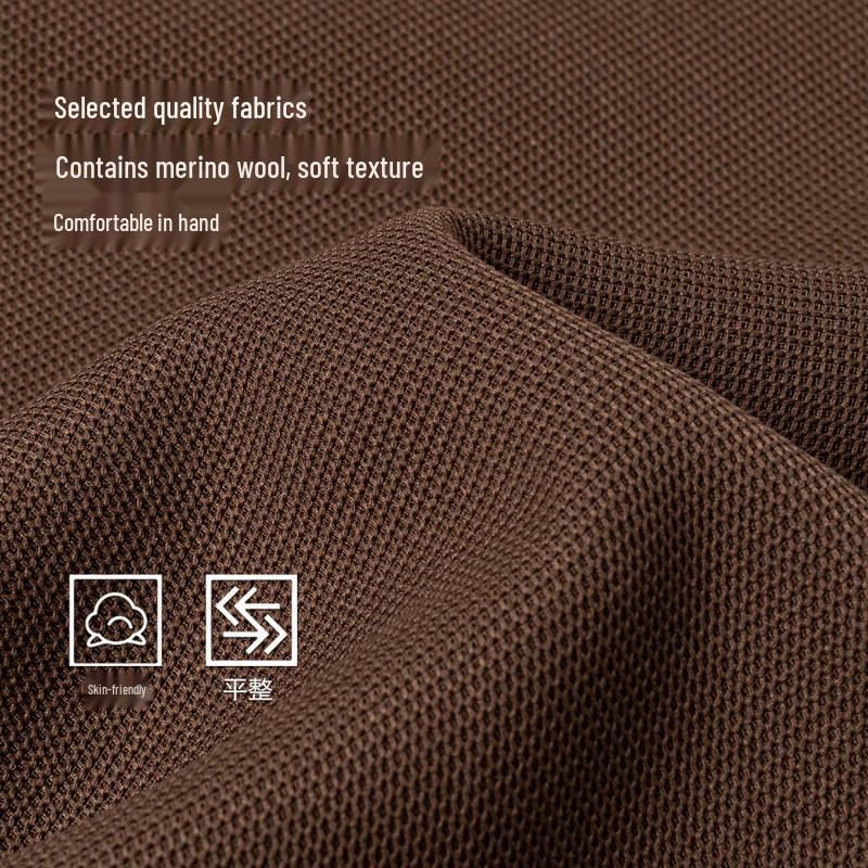 Firstview Men's Wool Blend Relaxed Wide-Leg Casual Pants