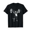 Retro Weight Lifting Gym Dachshund Dog Deadlift Funny T Shirt Vintage Washed Versatile Top For Everyday Wear Stretched Stylish