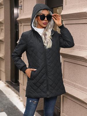 European & American Cross-Border Hooded Winter Long Cotton Coat