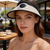 Sun Hat Empty Top Design Extended Brim Full Face Coverage Women Hat with Solar Powered Built-in Fan Adjustable Head Circumference Outdoor