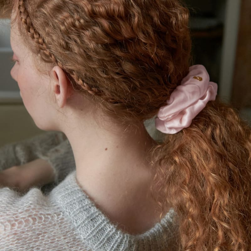 

OVT-U High density silk scrunchie (L) Pink