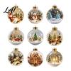Regali di Natale per la Famiglia Ornamento Luminoso con Storia Mini Scena Festiva in Palla Trasparente con Luci LED Decorazioni da Appendere Decorazione in Acrilico Decorazione Albero