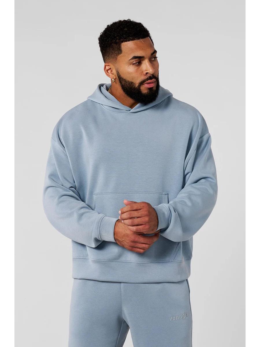 

Модная мужская толстовка для фитнеса YOUNGLA, хлопковая кофта M