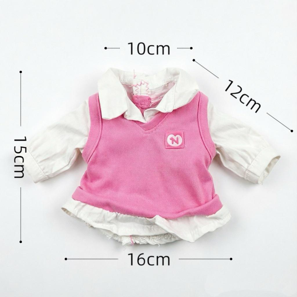 Pink Vest & Jeans Two-Piece Doll Outfit for Kids