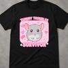 Survivor Meme T-Shirt, Weird Gifts, Unwearable Shirts, Bootleg Rap Tee, Survivor Shirt, Weird Shirts, I Survived Tummy Ache, Survivor Shirts
