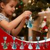 6 Stück Treibglas Deko Engel Küstenanhänger 2D Flach Acryl Weihnachtsbaum Hängedekorationen Für Zuhause Arbeitsplatz Wohnzimmer