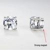 316 Stainless Steel Magnetic Ear Clip Earrings with AAA Zirconia – Non-Piercing Jewelry for Men and Women.