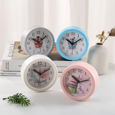 Creative Circular Timing Multifunctional Plastic Quartz Digital Student Bedroom Desktop Alarm Table